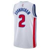 Män Detroit Pistons Tröja Cade Cunningham 2 Nike 2022-23 Association Edition Vit Swingman